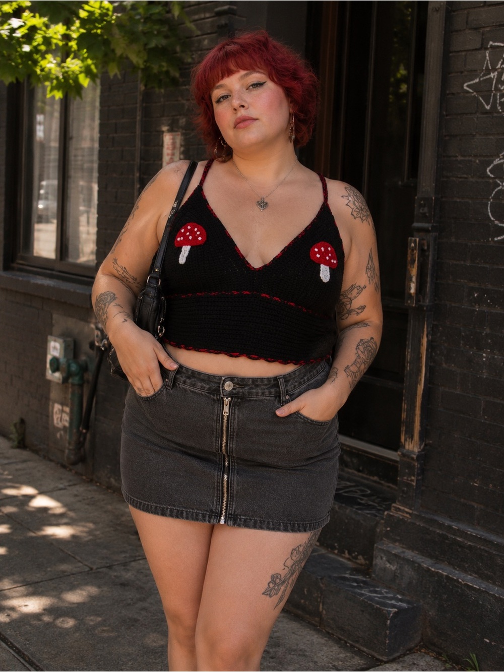 Handmade Mushroom Crochet Tank